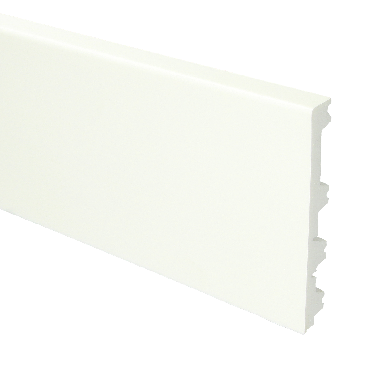 Flexibele Moderne Plint 120/90/70x12 Wit 16044
