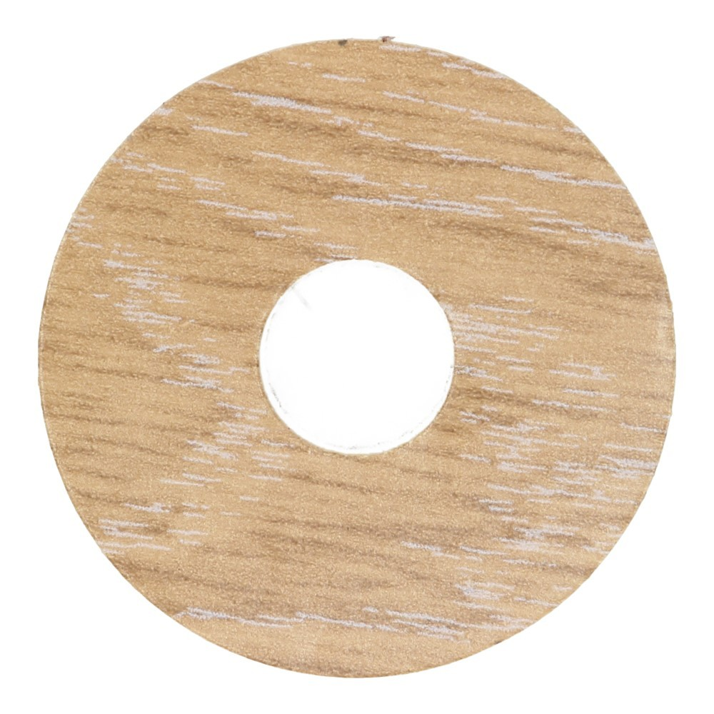 Rozet 17mm Eiken Wit (10 st.) 24005