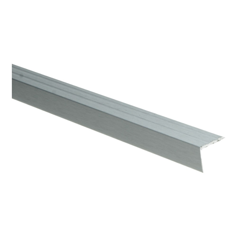 Hoeklijnprofiel 20 mm 1m Zilver Geborsteld 69208
