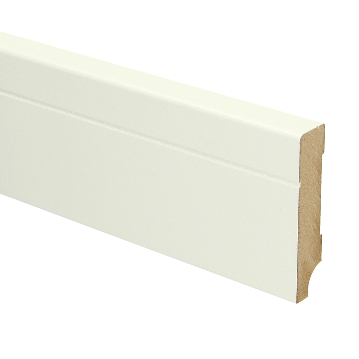 MDF Tijdloze Plint 70x15 RAL 9010 Zuiver Wit 16089