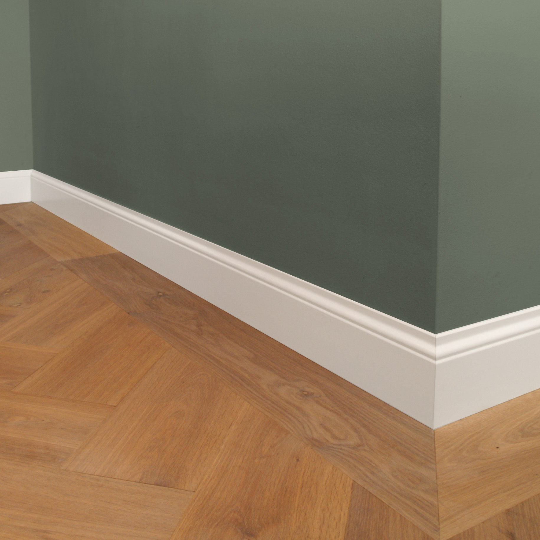 MDF Romantische Plint 120x15 RAL 9010 Zuiver Wit 16053