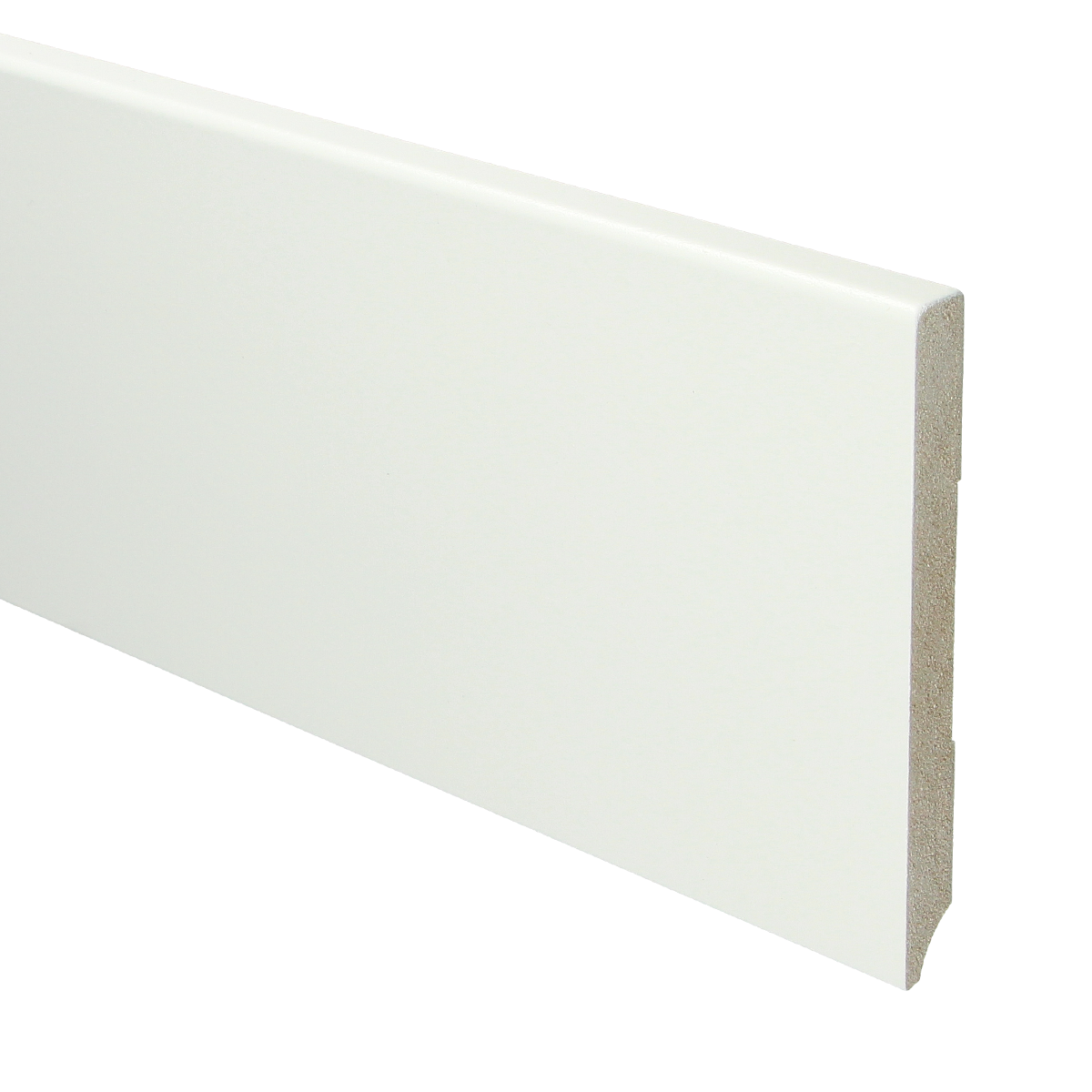 MDF Moderne Plint 120x12 RAL 9016 Verkeerswit 15950