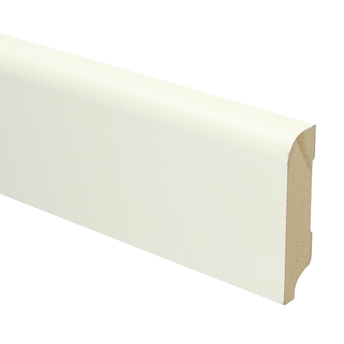 MDF Koloniale Plint 76x18 RAL 9010 Zuiver Wit 16012