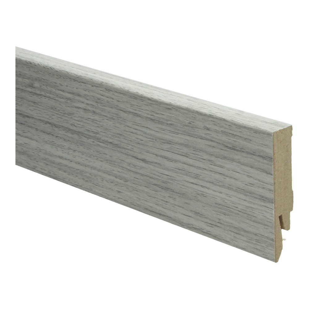 Rechte Folieplint Newcastle Eiken Grijs 27066