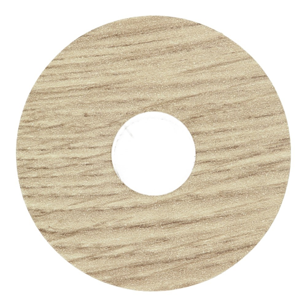 Rozet 17mm Gezandstraalde Eik Natuur (10 st.) 24156