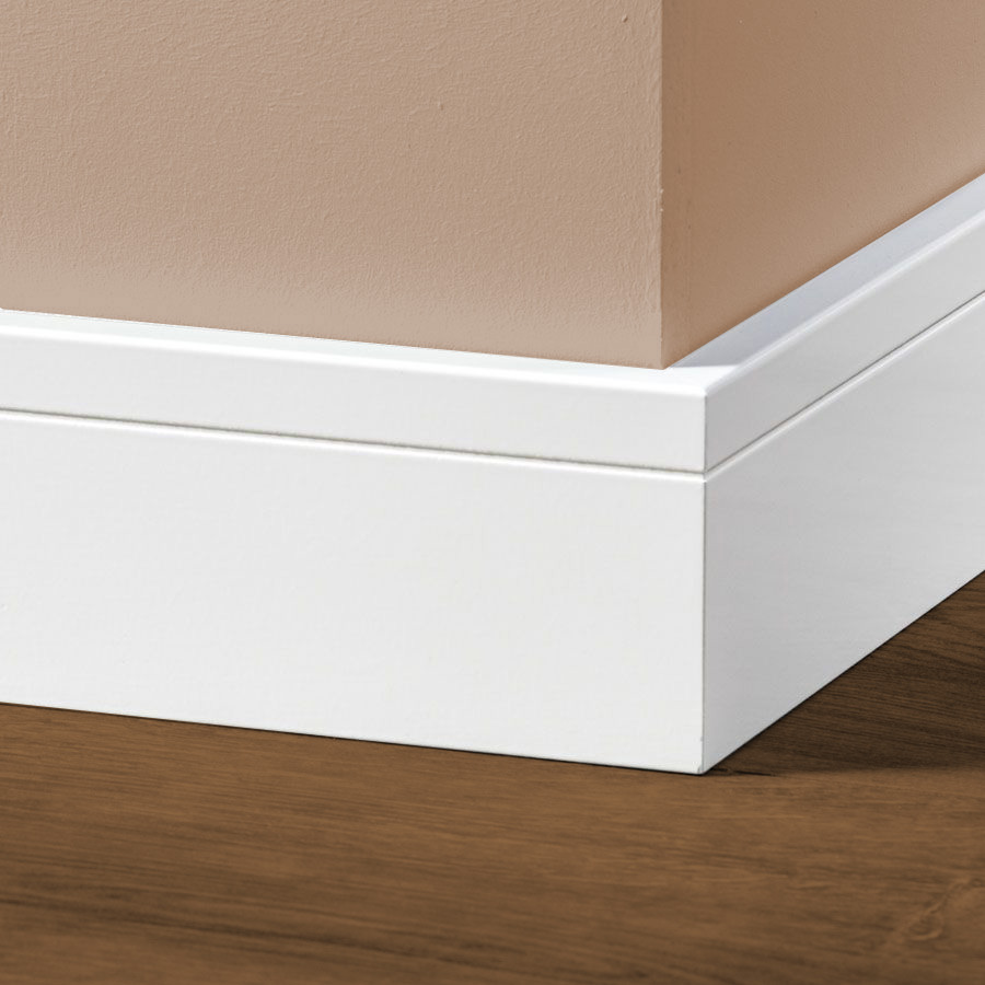 MDF Tijdloze Plint 120x12 RAL 9010 Zuiver Wit 16092