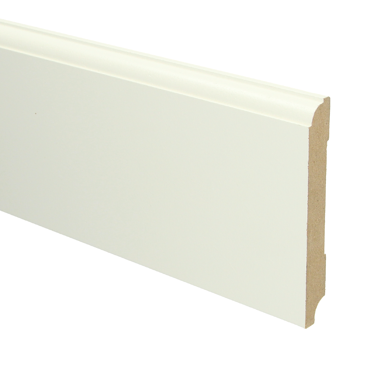 MDF Eigentijdse Plint 120x15 RAL 9010 Zuiver Wit 16018