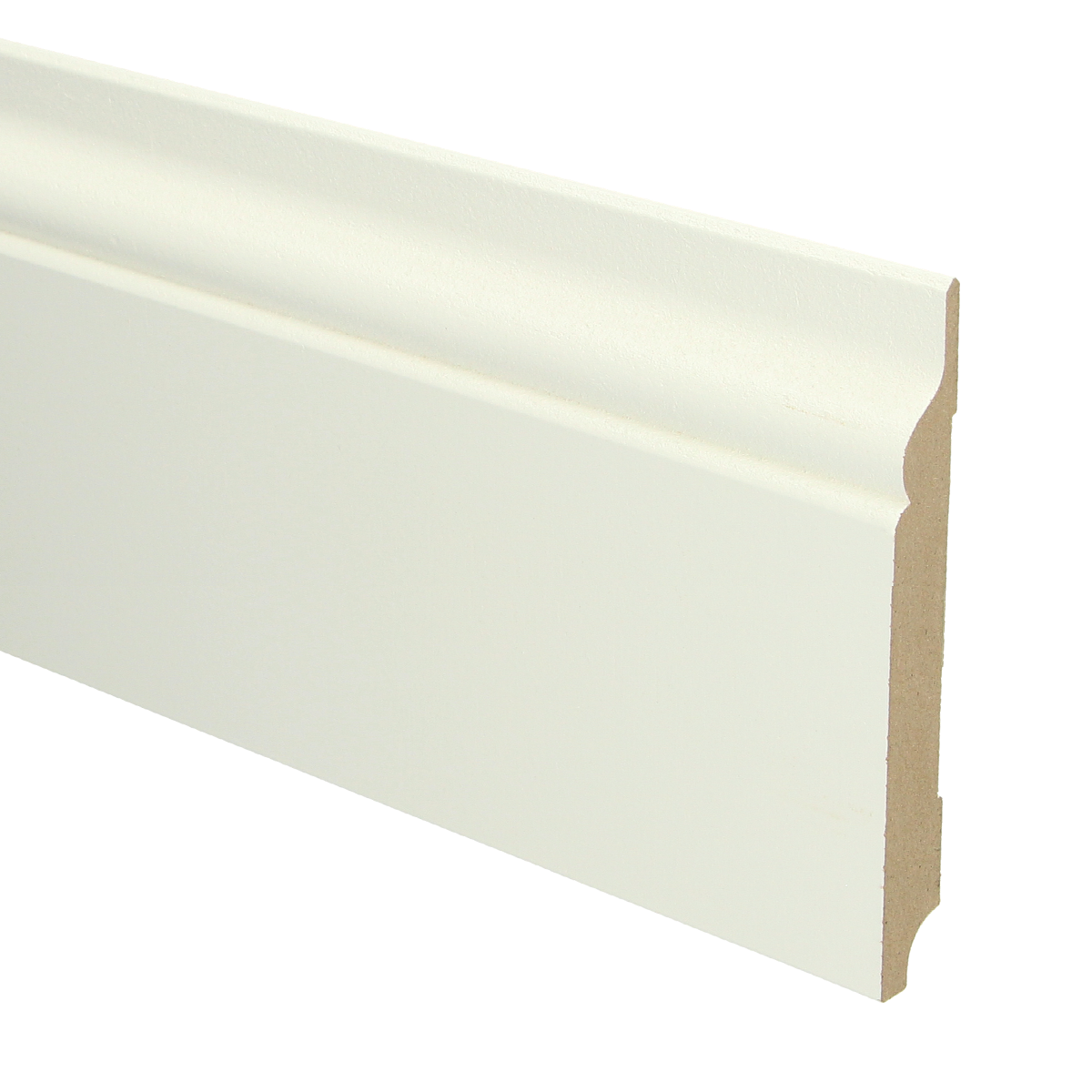 MDF Romantische Plint 150x18 RAL 9010 Zuiver Wit 16055