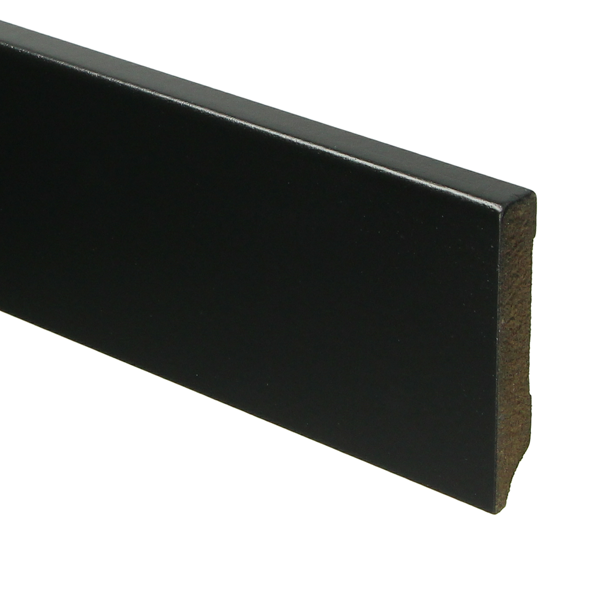 MDF Moderne Plint 70x12 RAL 9005 Zwart 15936
