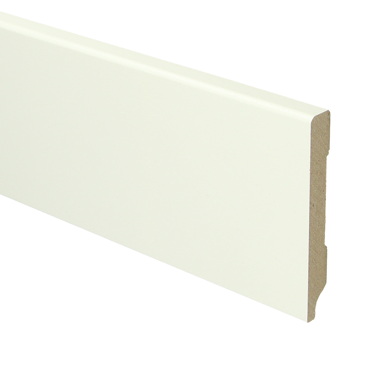 MDF Moderne Plint 90x12 RAL 9010 Zuiver Wit 16028