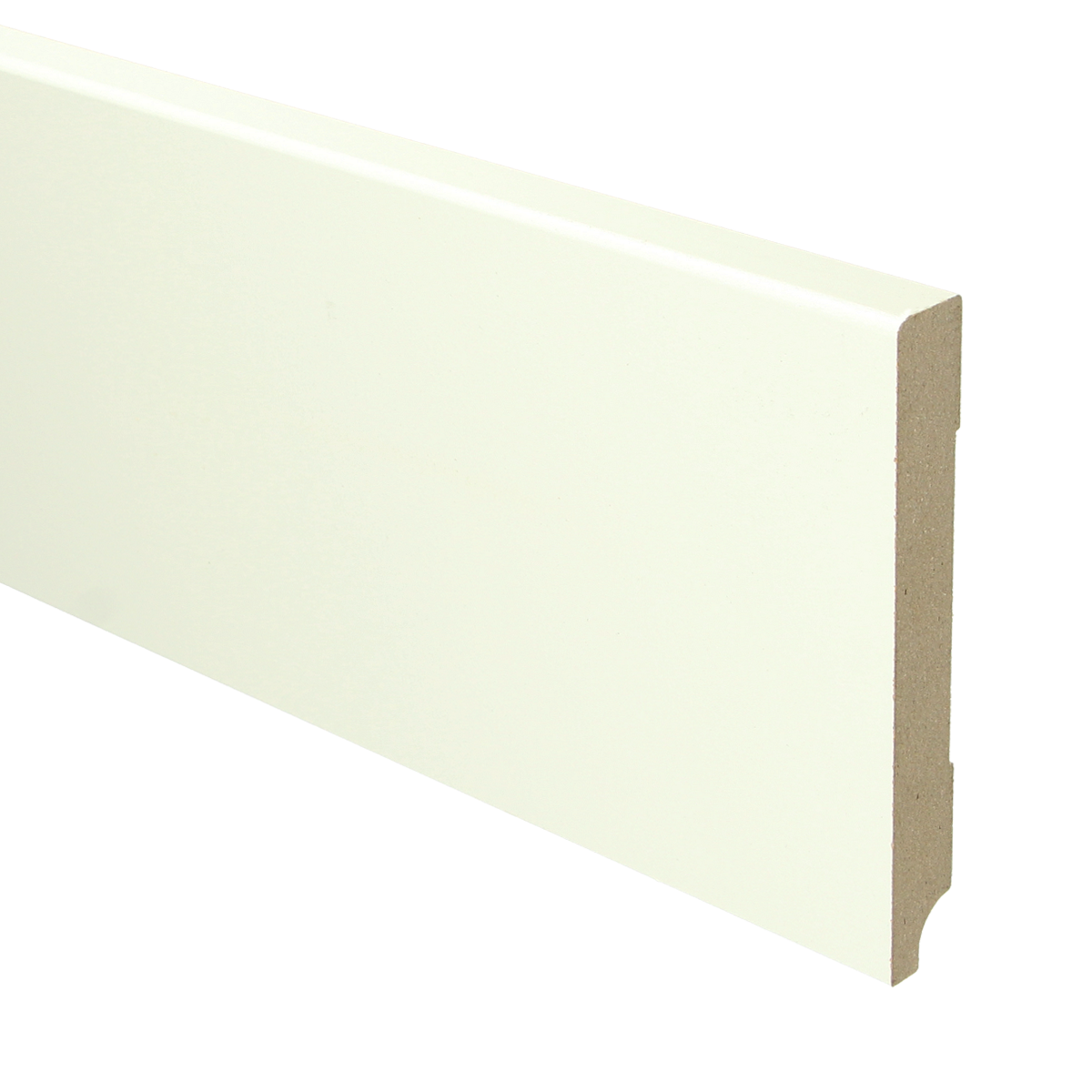 MDF Moderne Plint 120x15 RAL 9010 Zuiver Wit 16033