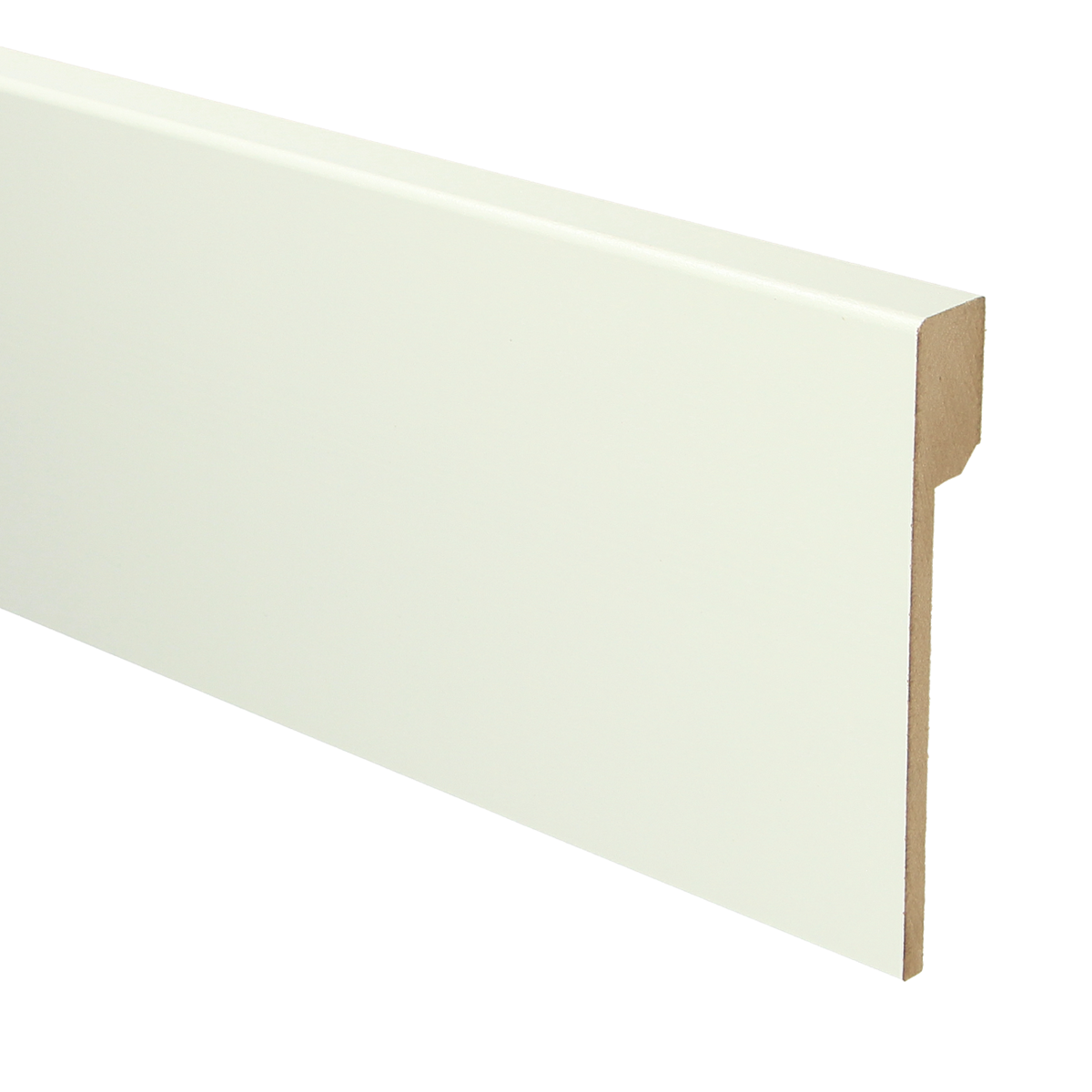 MDF Renovatieplint Modern 120x18 RAL 9010 Zuiver Wit 16021
