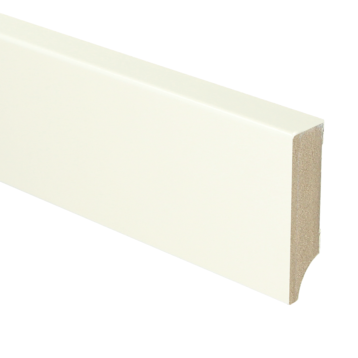 MDF Moderne Plint 70x18 RAL 9010 Zuiver Wit 16040