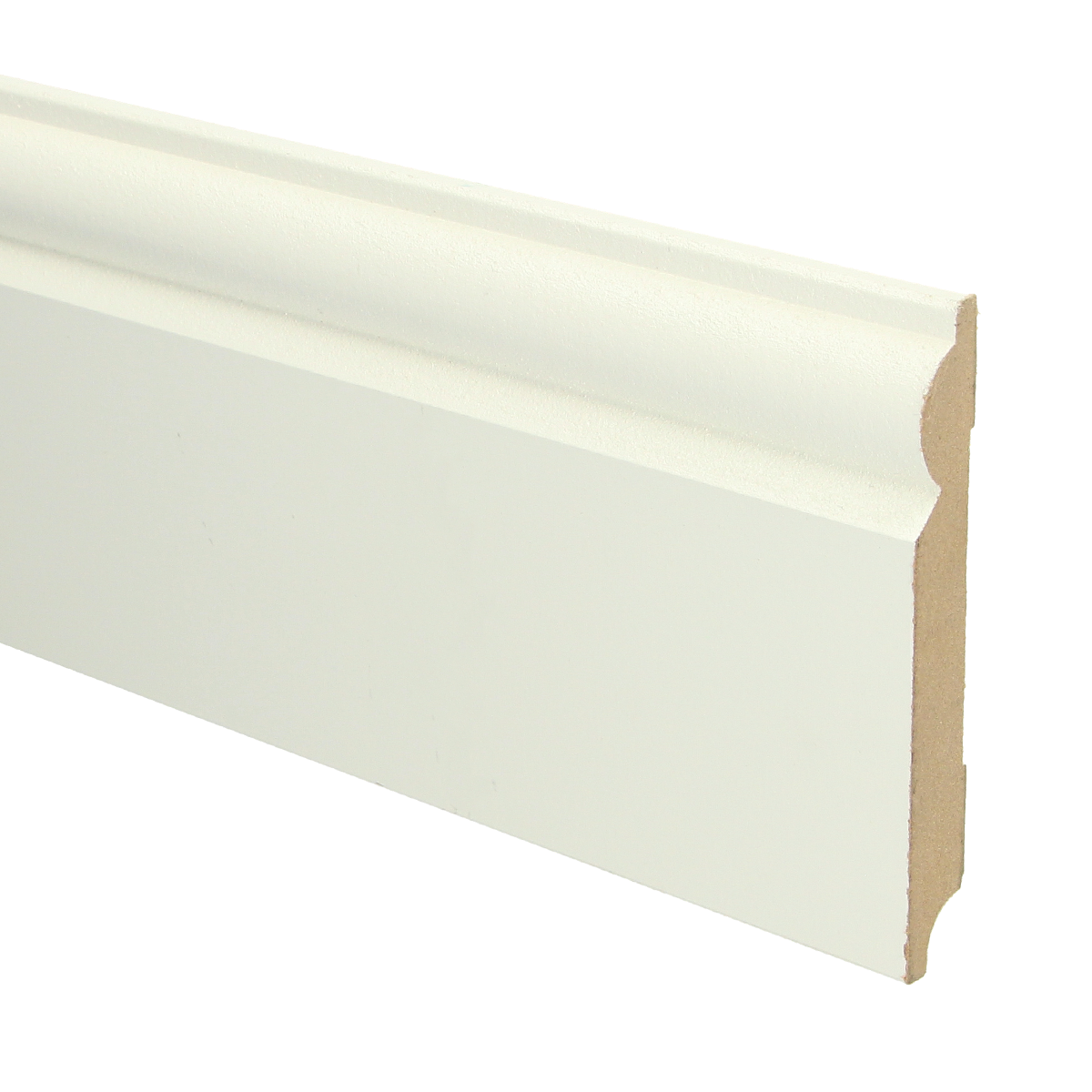 MDF Barok Plint 120x15 RAL 9010 Zuiver Wit 16060