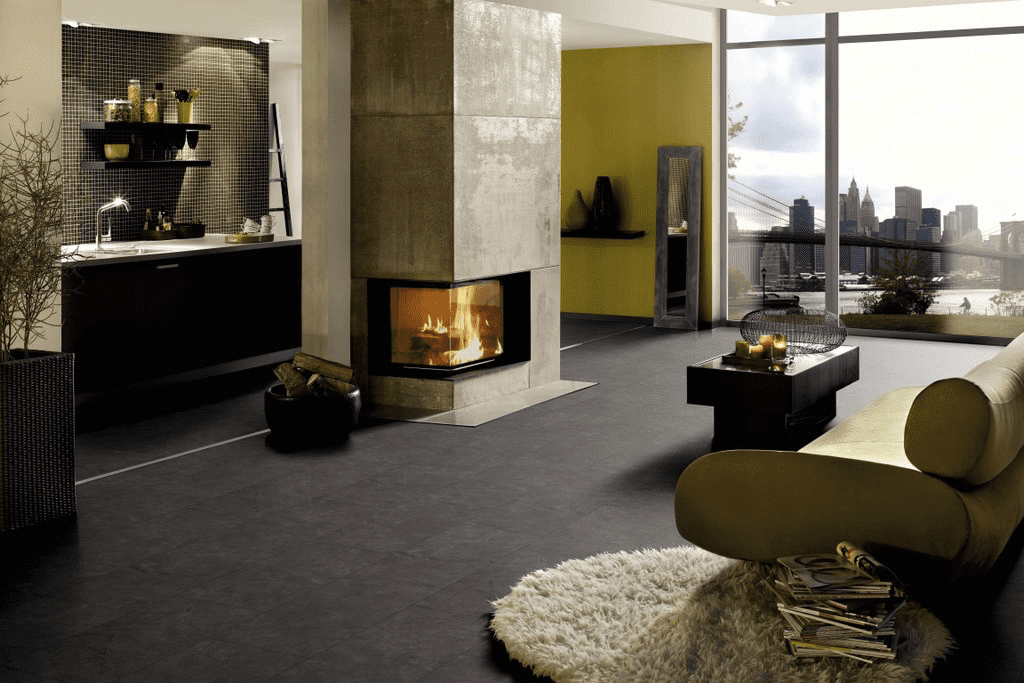 Egger Kingsize tegel vgroef 8 mm Natuursteen antraciet 988