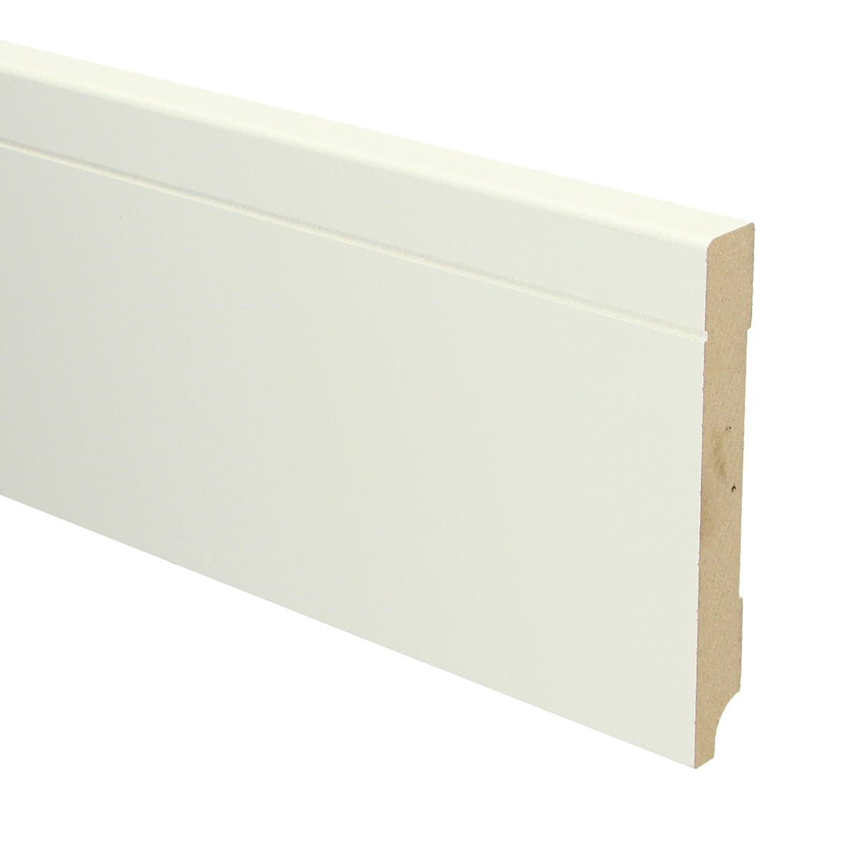 MDF Tijdloze Plint 120x15 RAL 9010 Zuiver Wit 16094