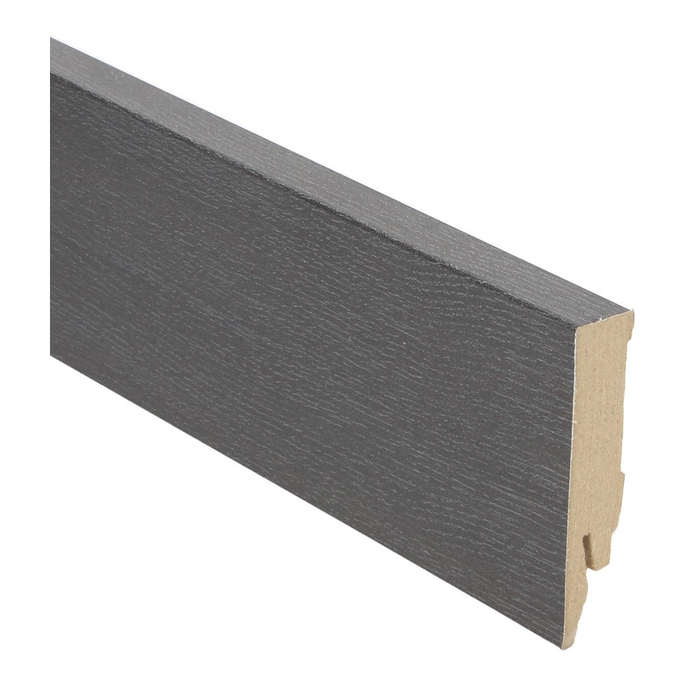 Rechte Folieplint Zwart Geolied 27135