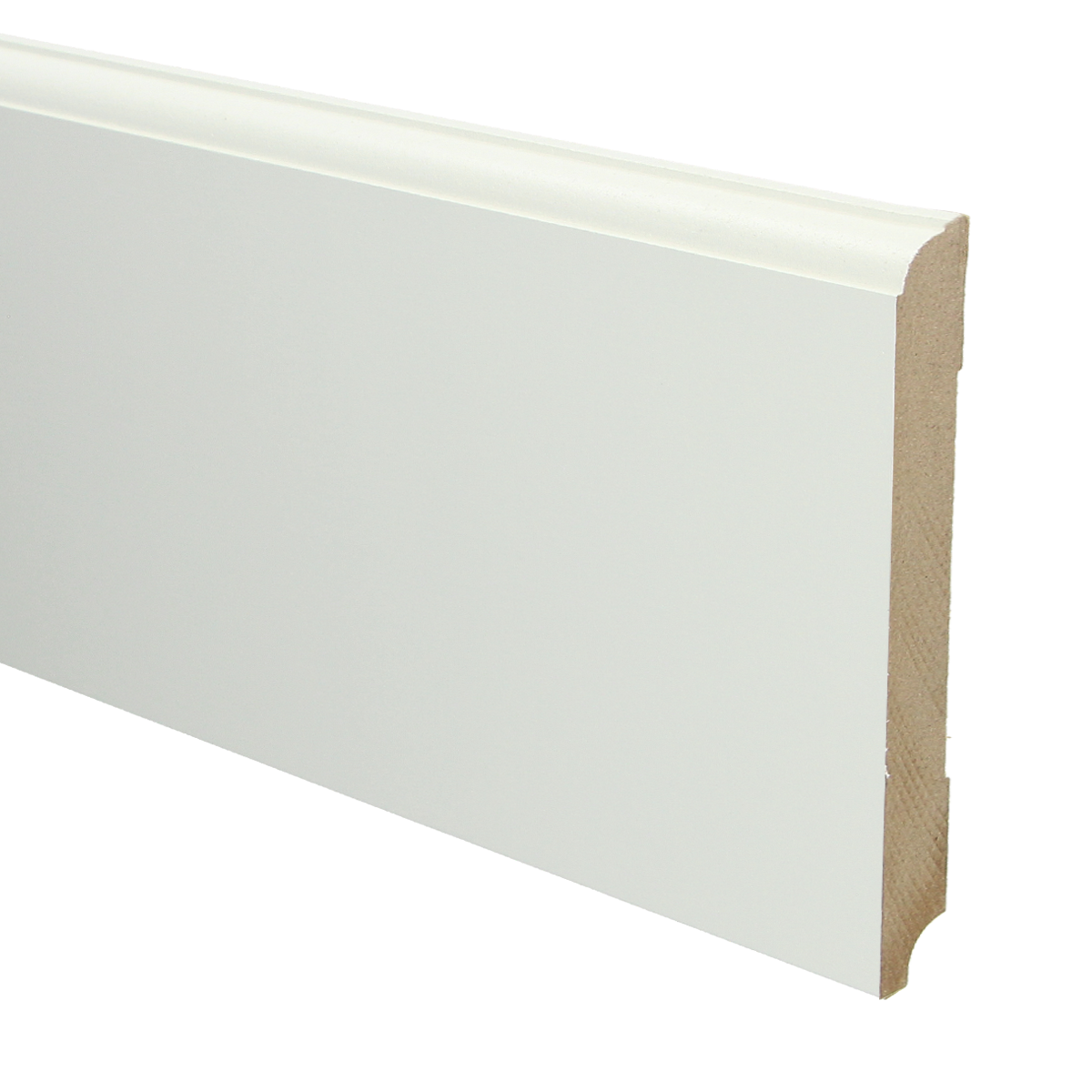 MDF Eigentijdse Plint 150x18 RAL 9010 Zuiver Wit 16051