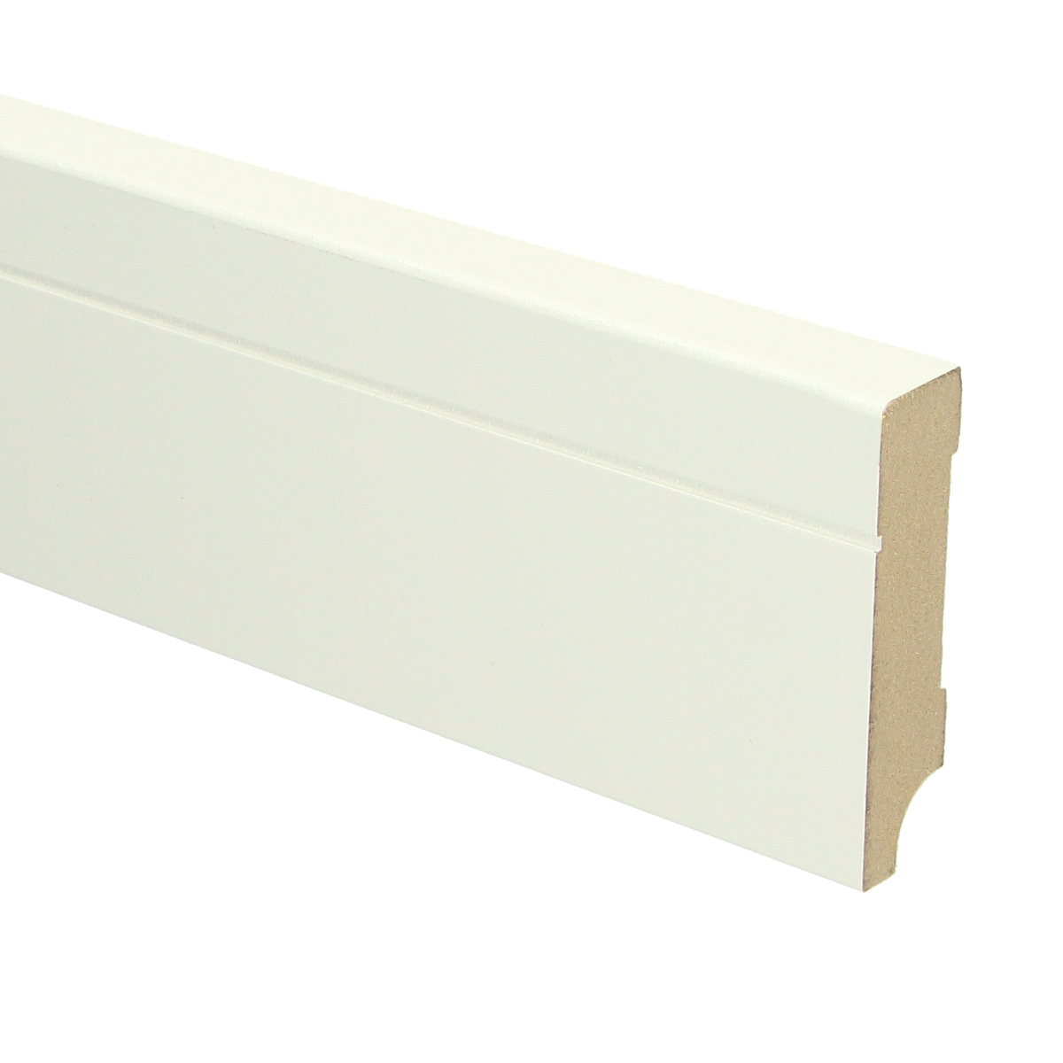 MDF Tijdloze Plint 70x18 RAL 9010 Zuiver Wit 16088
