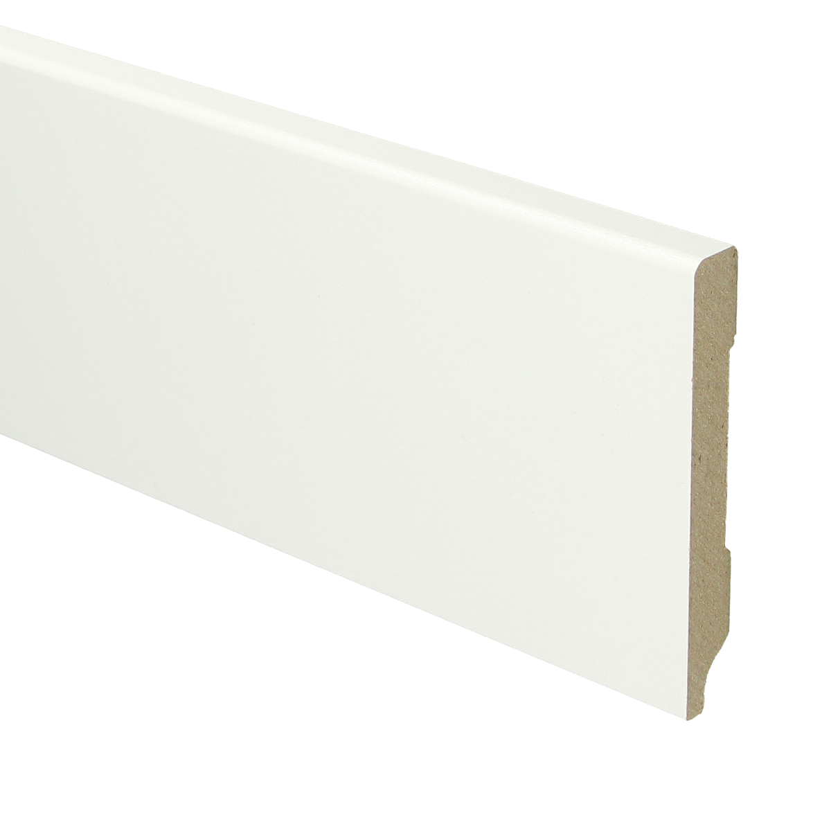 MDF Moderne Plint 90x12 RAL 9016 Verkeerswit 15949
