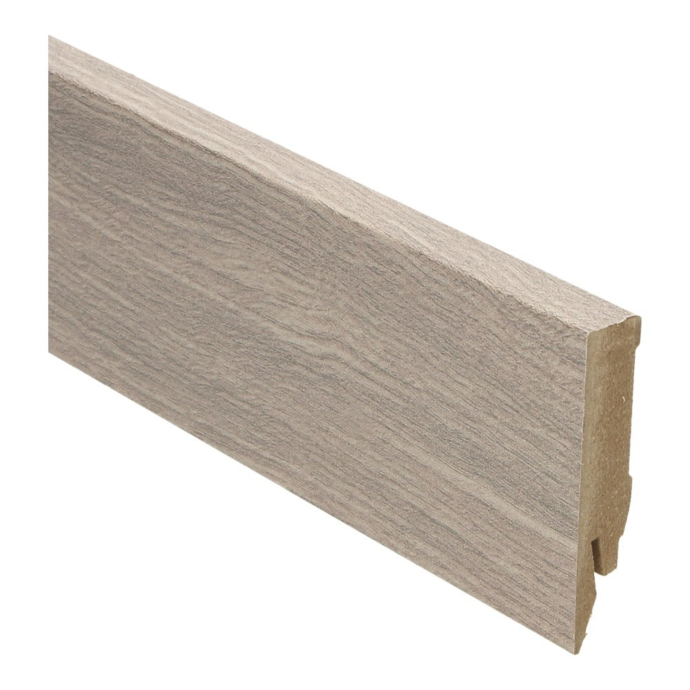 Rechte Folieplint Teak Grijs Geborsteld 27063