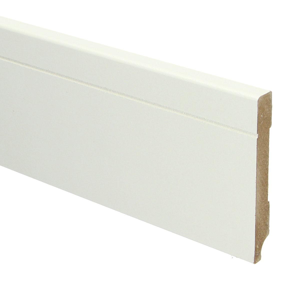 MDF Tijdloze Plint 90x12 RAL 9010 Zuiver Wit 16091
