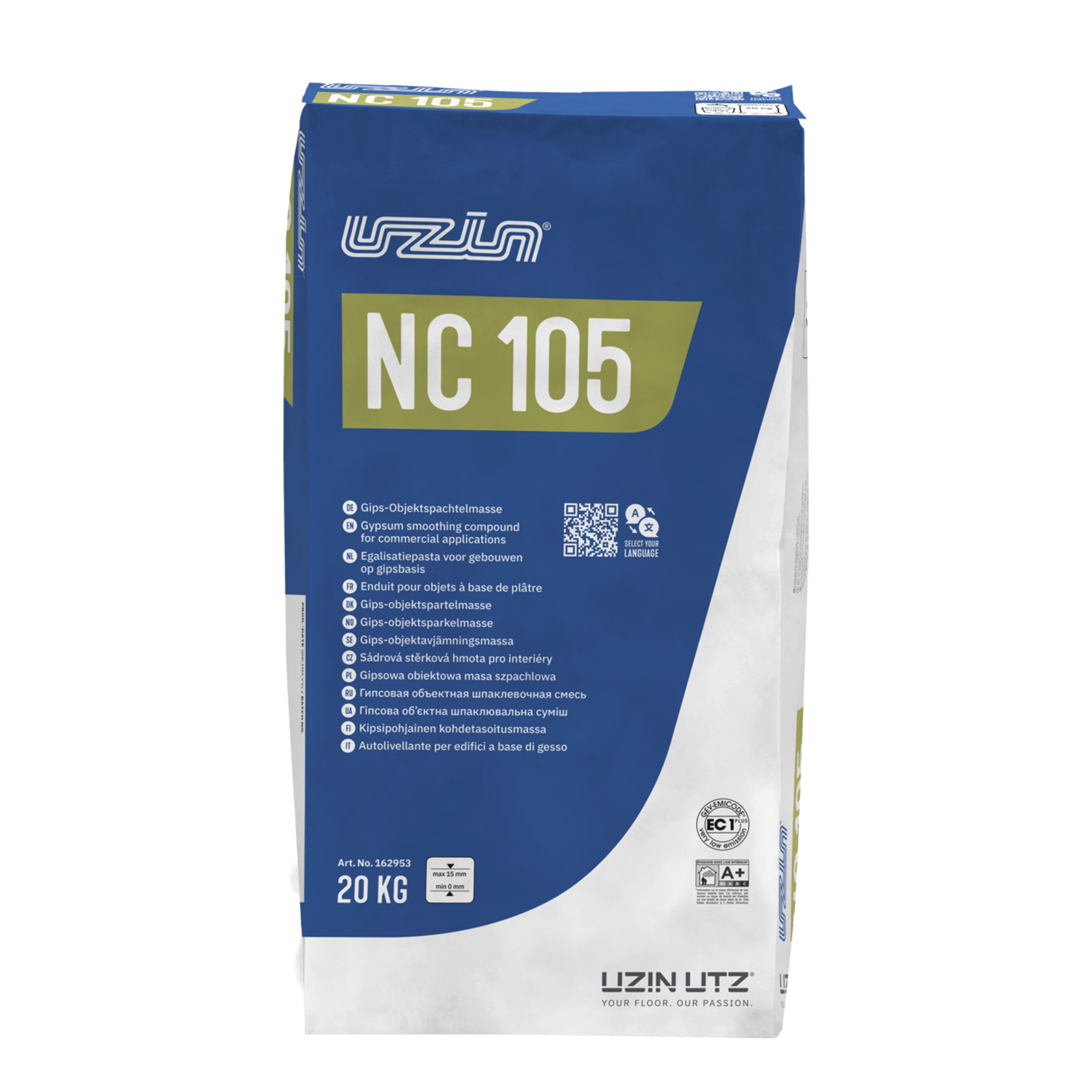 Uzin NC 105 Zelfvloeiende Gipsegalisatie 20kg 