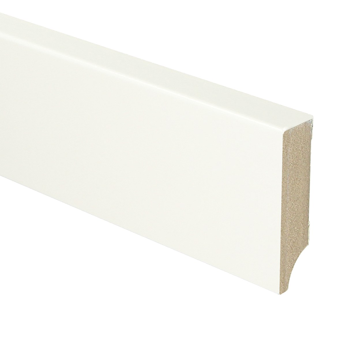 MDF Moderne Plint 70x18 RAL 9016 Verkeerswit 15962