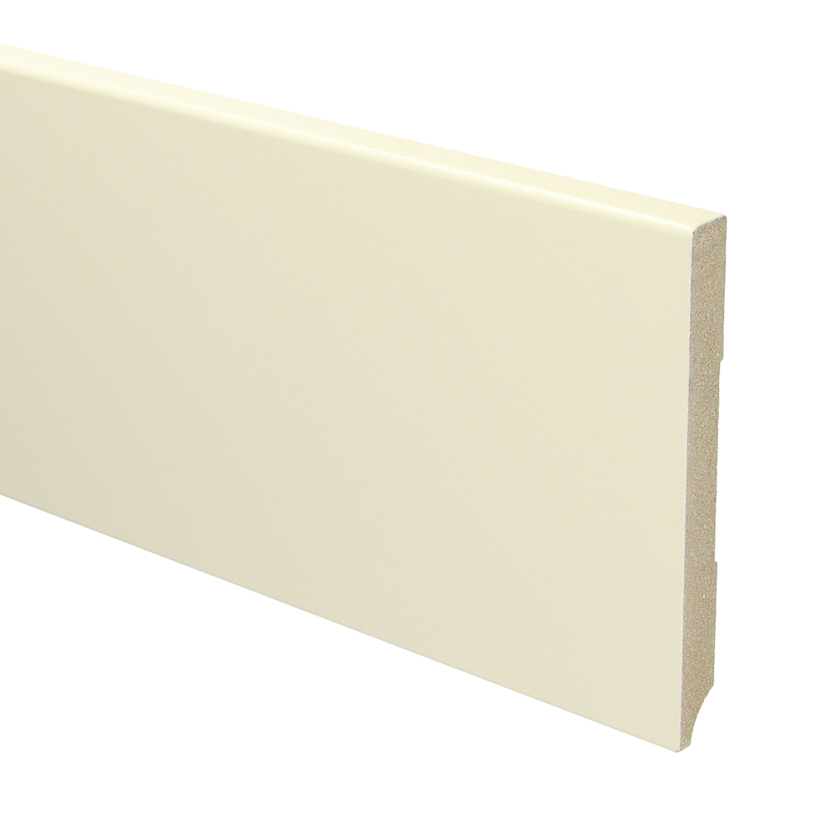 MDF Moderne Plint 120x12 RAL 9001 Cremewit 15926