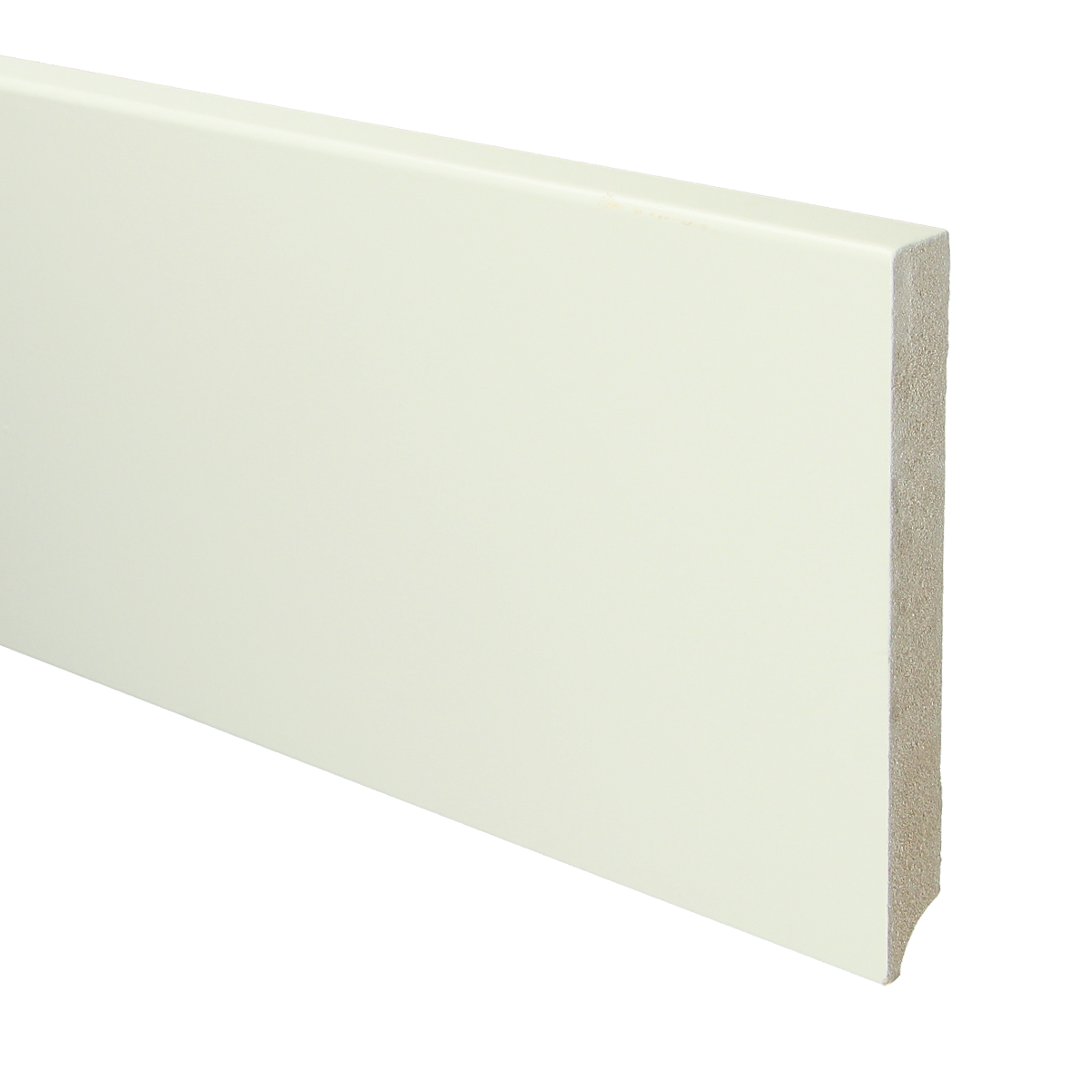 MDF Moderne Plint 150x18 RAL 9010 Zuiver Wit 16035