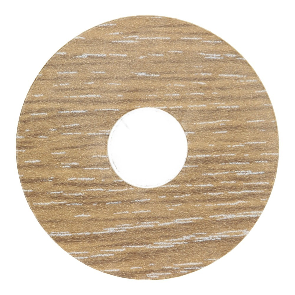 Rozet 17mm Eiken Wit Ceruse (10 st.) 24006