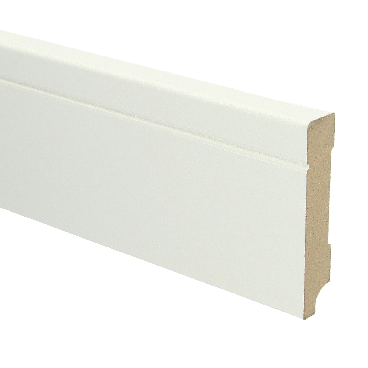 MDF Tijdloze Plint 90x18 RAL 9010 Zuiver Wit 16096