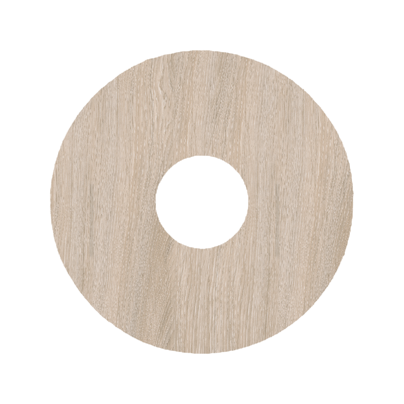 Rozet 17mm Eik Licht Beige (10 st.) 24197