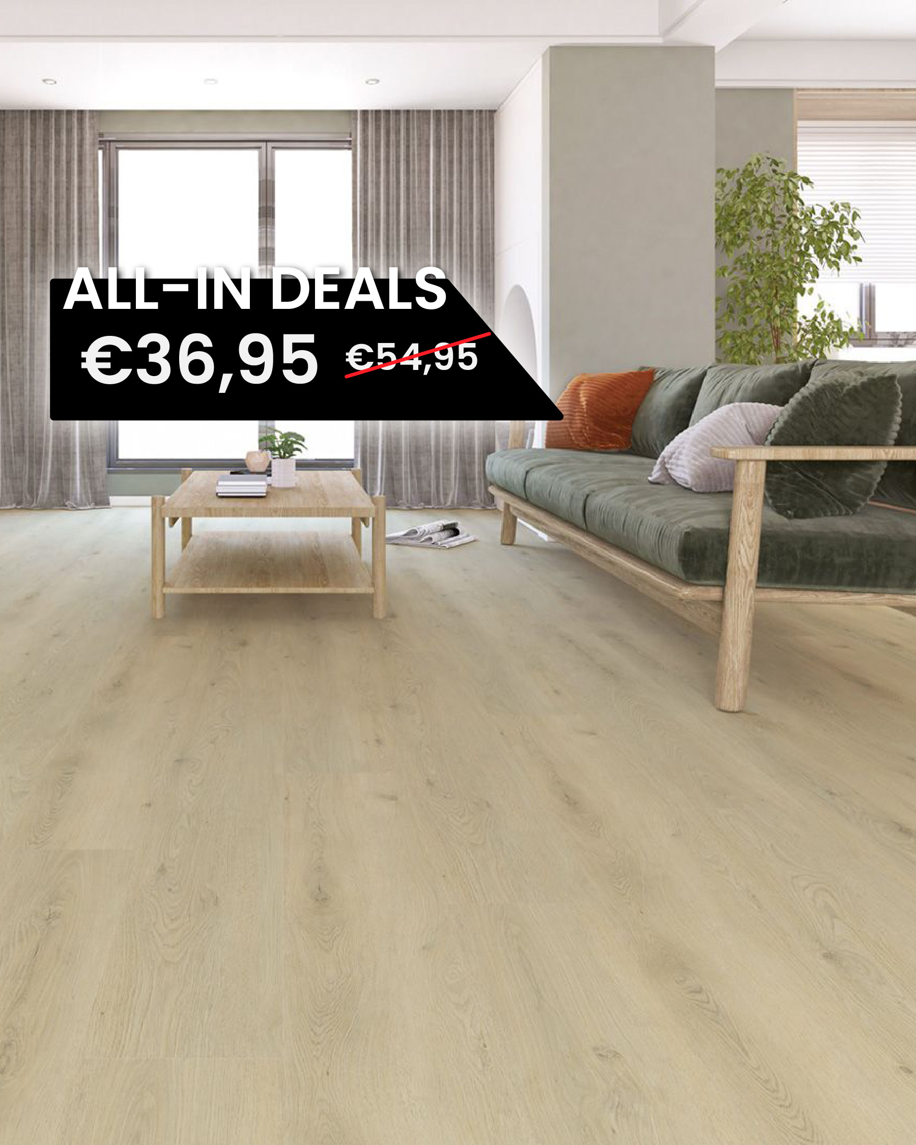 Luxury Floors Plank Vechele Eik 